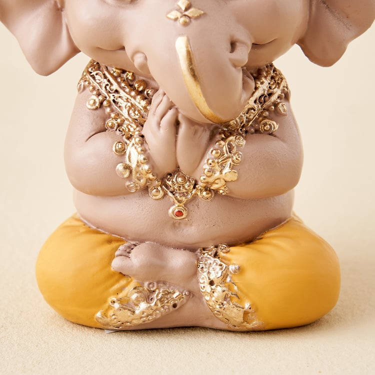 Corsica Polyresin Ganesha Namaskar Pose Figurine