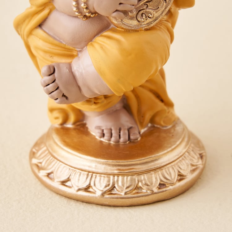 Corsica Polyresin Ganesha with Sitar Figurine