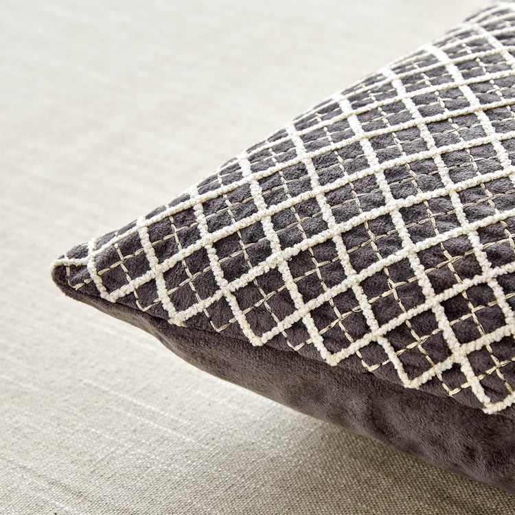 Endura Embroidered Cushion Cover - 40x40cm