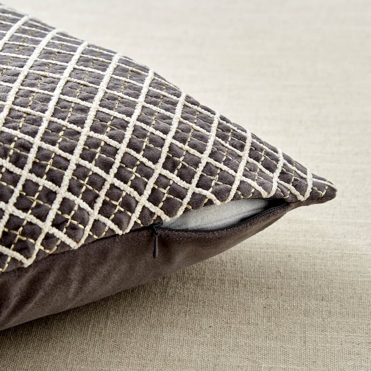 Endura Embroidered Cushion Cover - 40x40cm