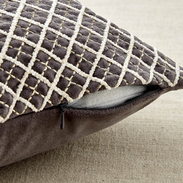 Endura Embroidered Cushion Cover - 40x40cm