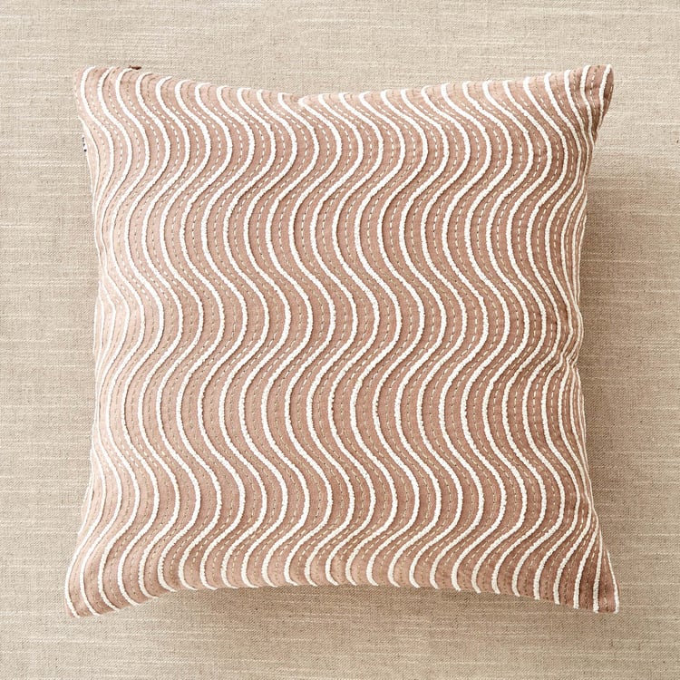 Endura Embroidered Cushion Cover - 40x40cm
