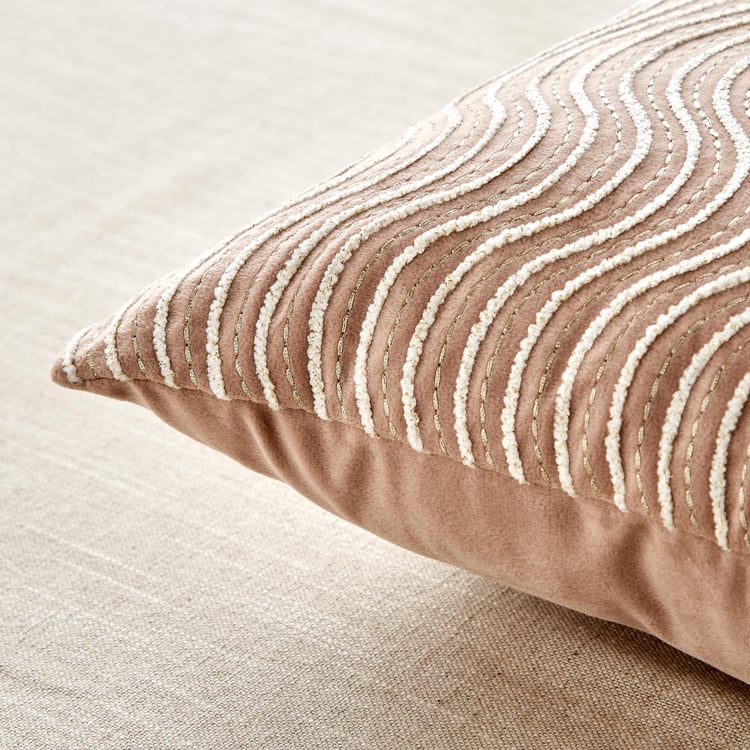 Endura Embroidered Cushion Cover - 40x40cm