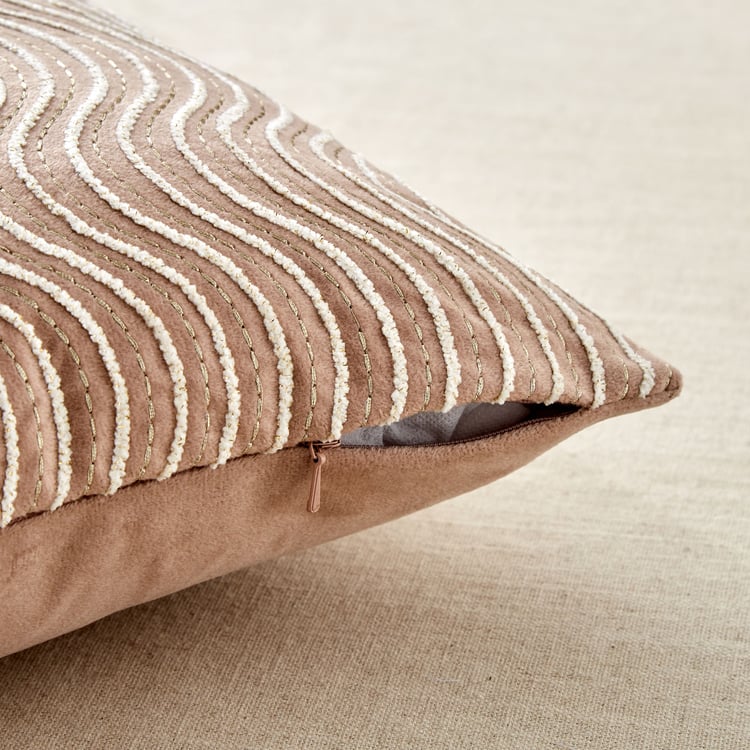 Endura Embroidered Cushion Cover - 40x40cm