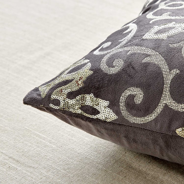 Endura Embroidered Cushion Cover - 40x40cm