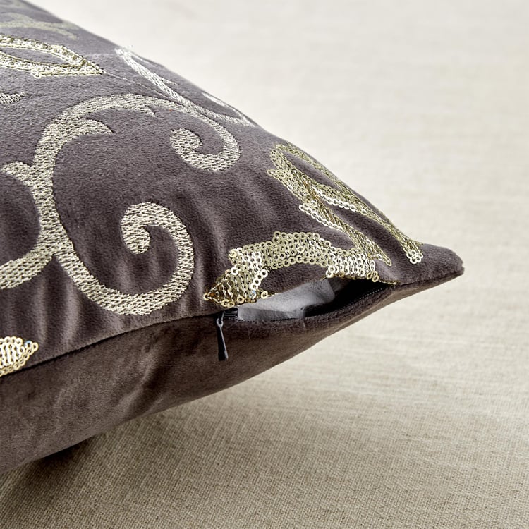 Endura Embroidered Cushion Cover - 40x40cm