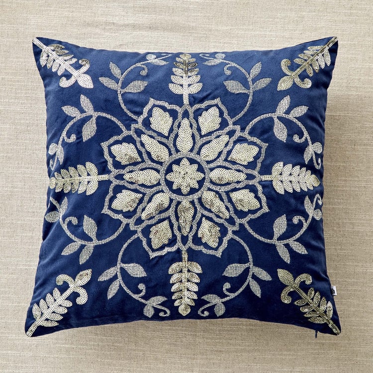 Endura Classical Embroidered Cushion Cover - 40x40cm