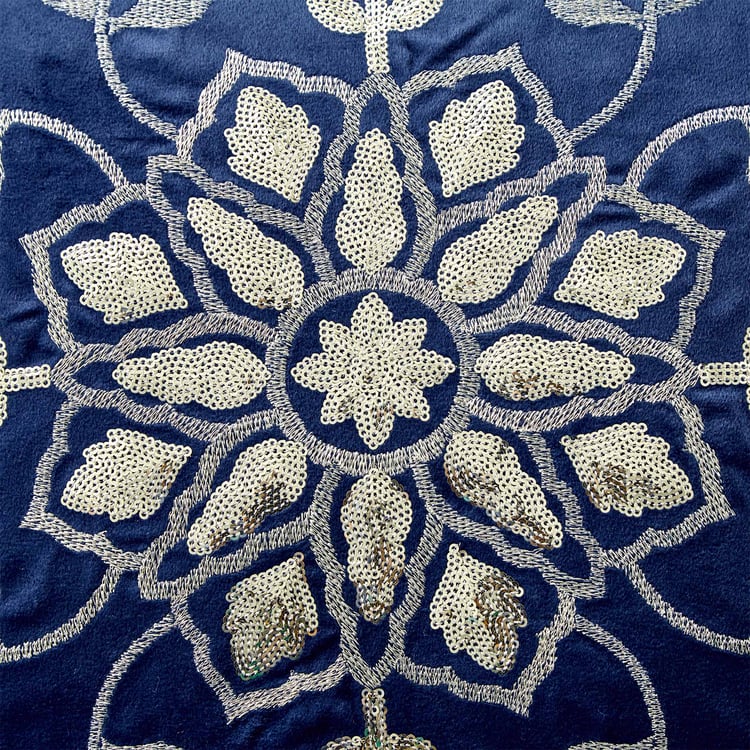 Endura Classical Embroidered Cushion Cover - 40x40cm