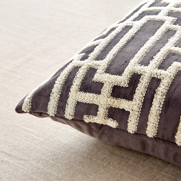 Endura Embroidered Cushion Cover - 40x40cm