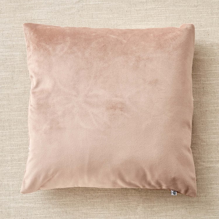 Endura Floral Embroidered Cushion Cover - 40x40cm