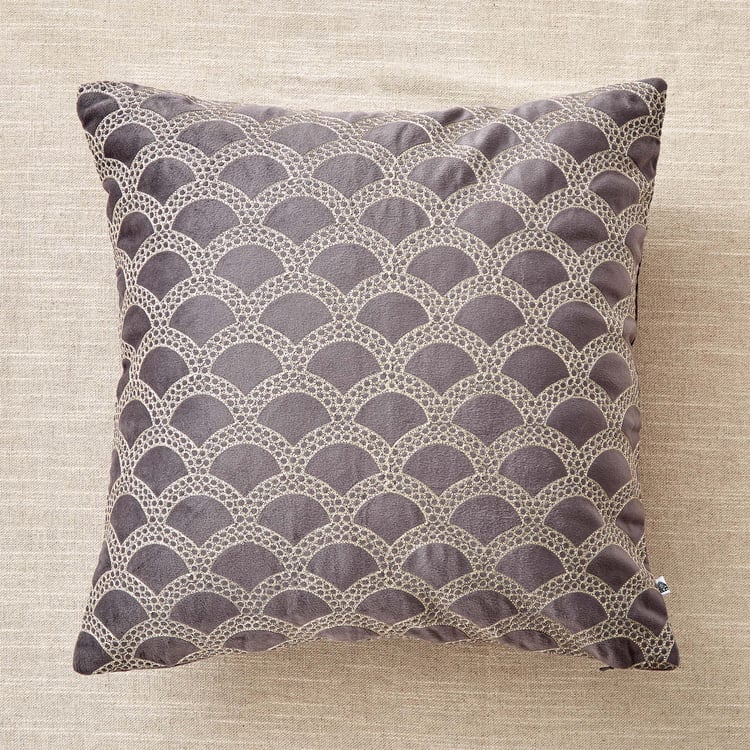 Endura Jali Embroidered Cushion Cover - 40x40cm
