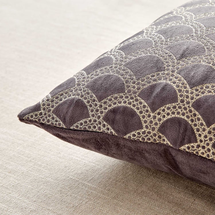 Endura Jali Embroidered Cushion Cover - 40x40cm