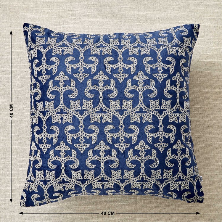 Endura Jali Embroidered Cushion Cover - 40x40cm