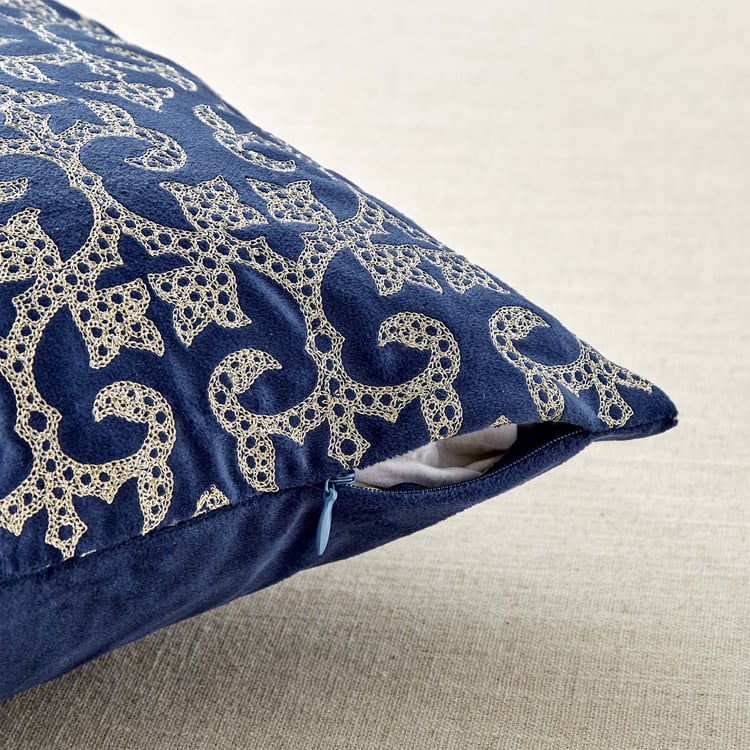 Endura Jali Embroidered Cushion Cover - 40x40cm