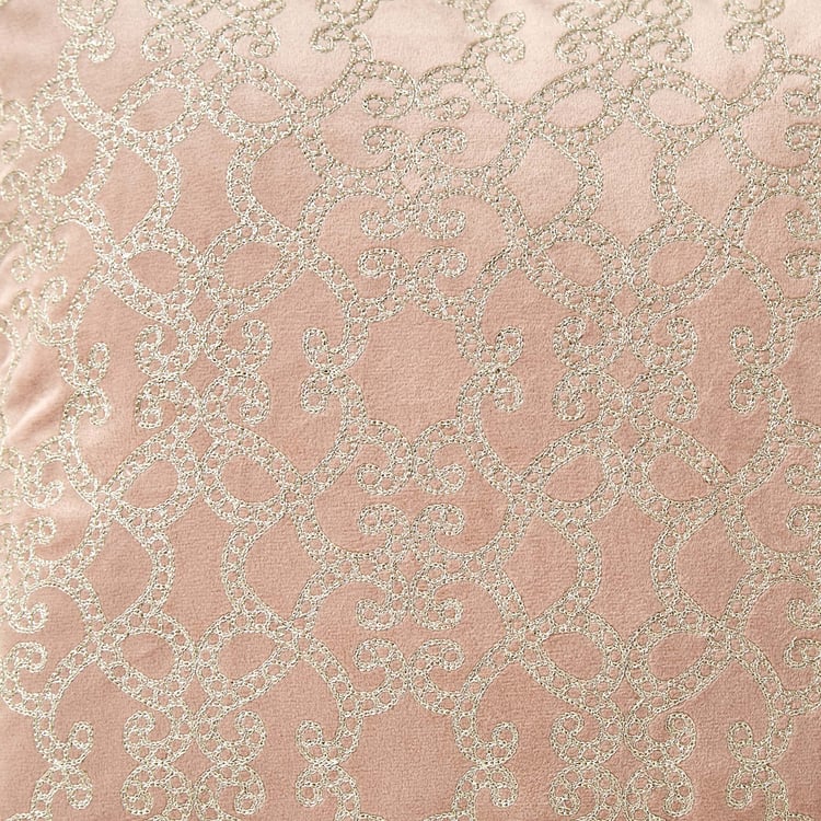 Endura Embroidered Jali Cushion Cover - 40x40cm