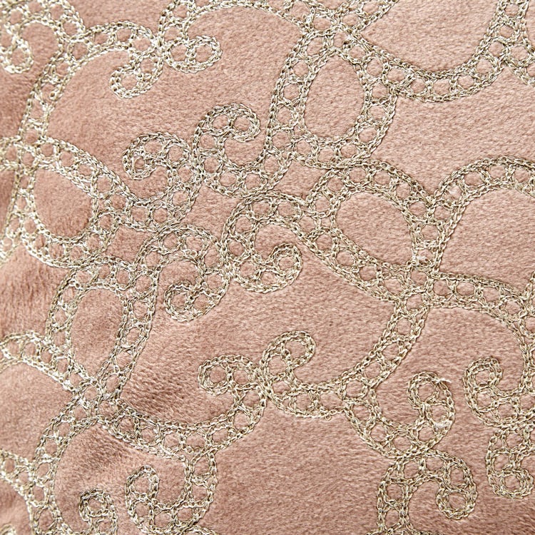 Endura Embroidered Jali Cushion Cover - 40x40cm