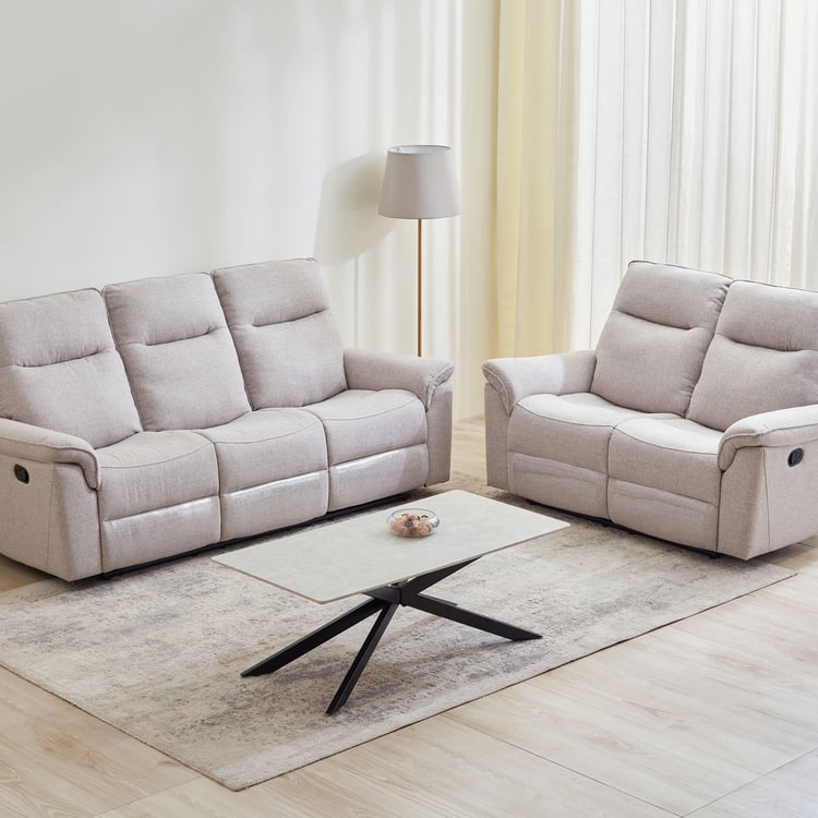 Artise Fabric 3+2 Seater Recliner Set - Beige