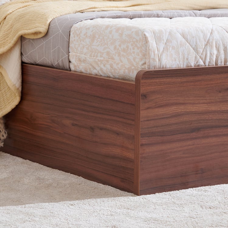 Elysium King Bed with Hydraulic Storage - Brown