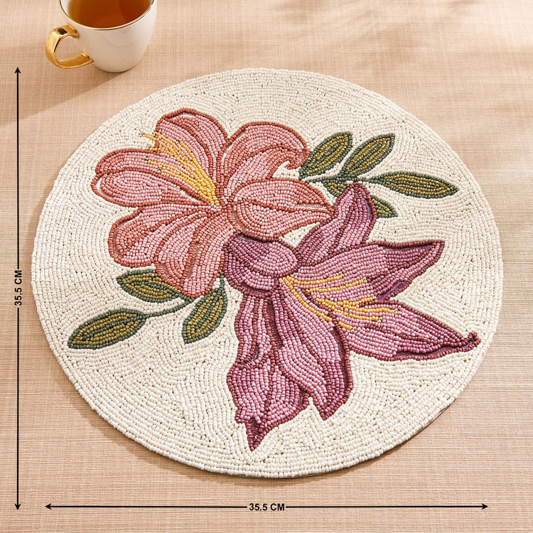 Moksha Beaded Floral Placemat