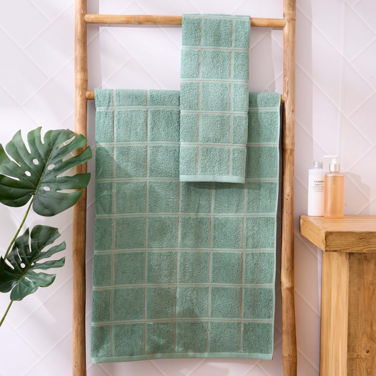Mekong Multigrid Cotton Bath Towel - 140x70cm
