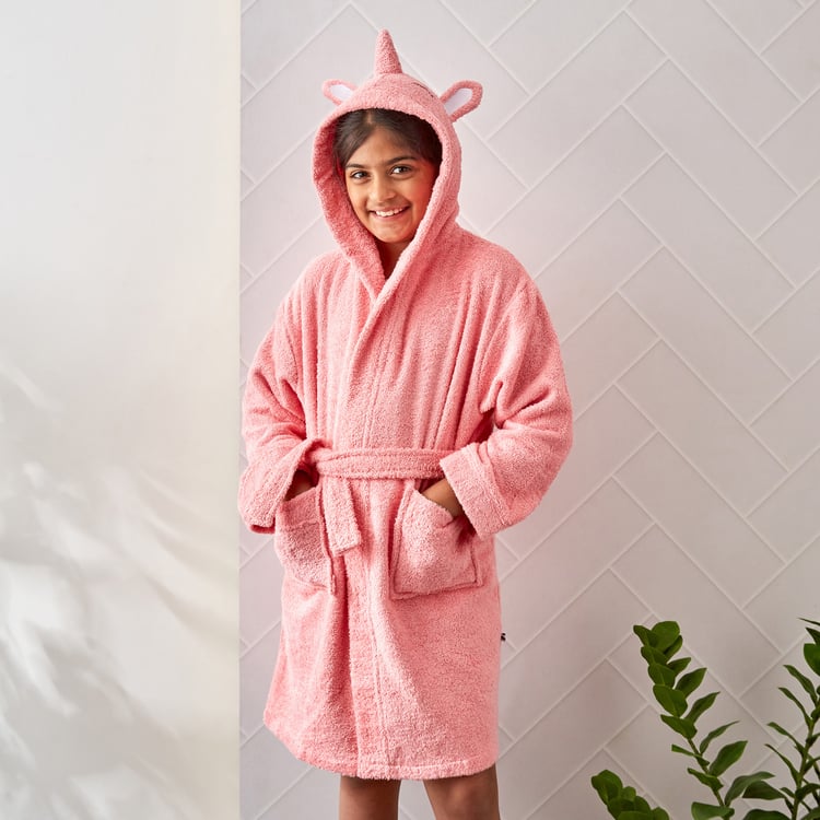 Slate Kids Unicorn Cotton Bathrobe