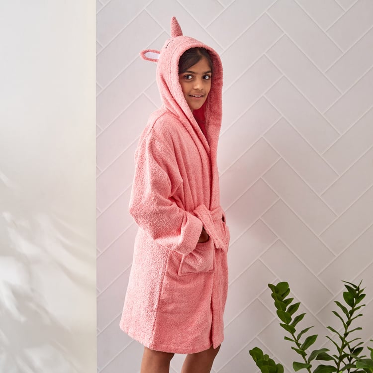 Slate Kids Unicorn Cotton Bathrobe