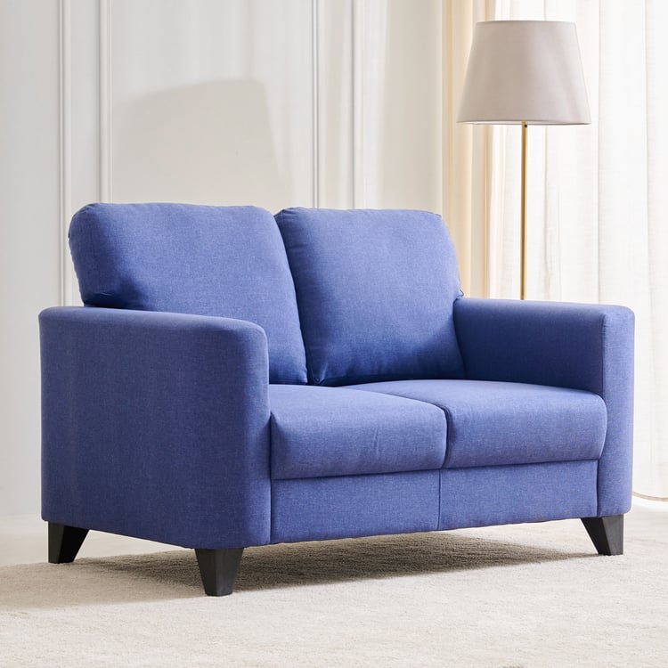 Helios Phantom Fabric 2-Seater Sofa - Blue