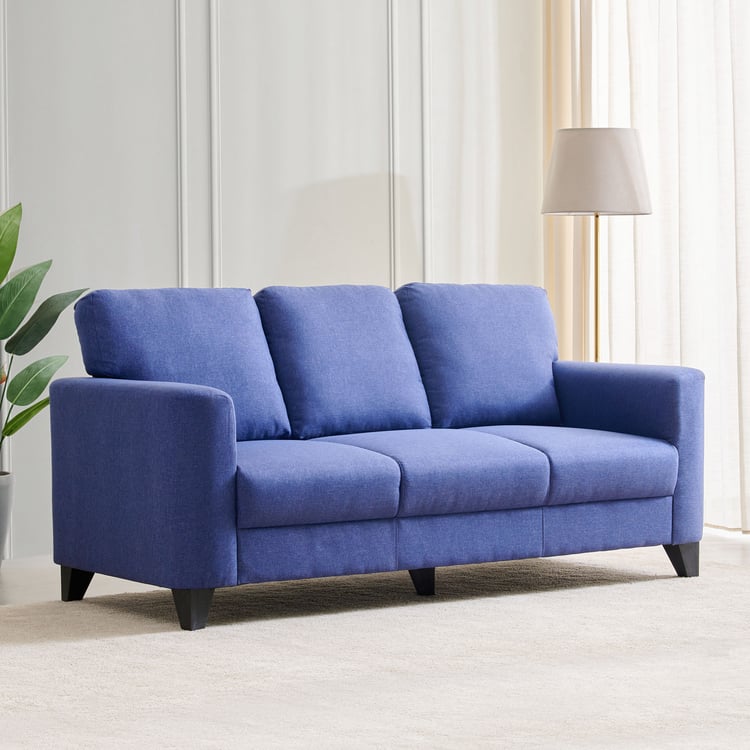 Helios Phantom Fabric 3-Seater Sofa - Blue