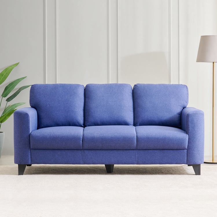 Helios Phantom Fabric 3-Seater Sofa - Blue