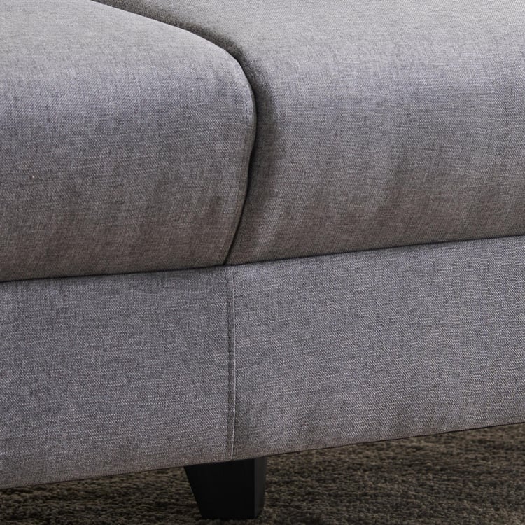 Helios Phantom Fabric 3-Seater Sofa - Grey