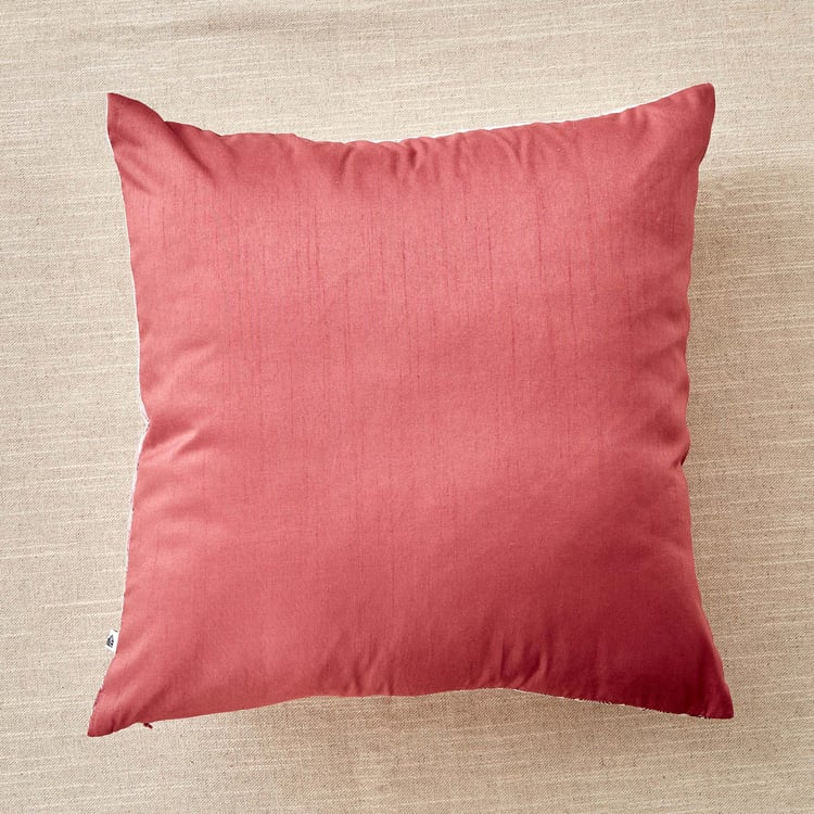 Velour Ombre Embroidered Cushion Cover - 40x40cm