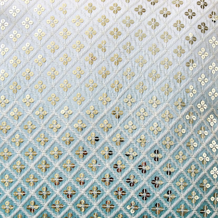 Velour Ombre Sequinned Cushion Cover - 40x40cm