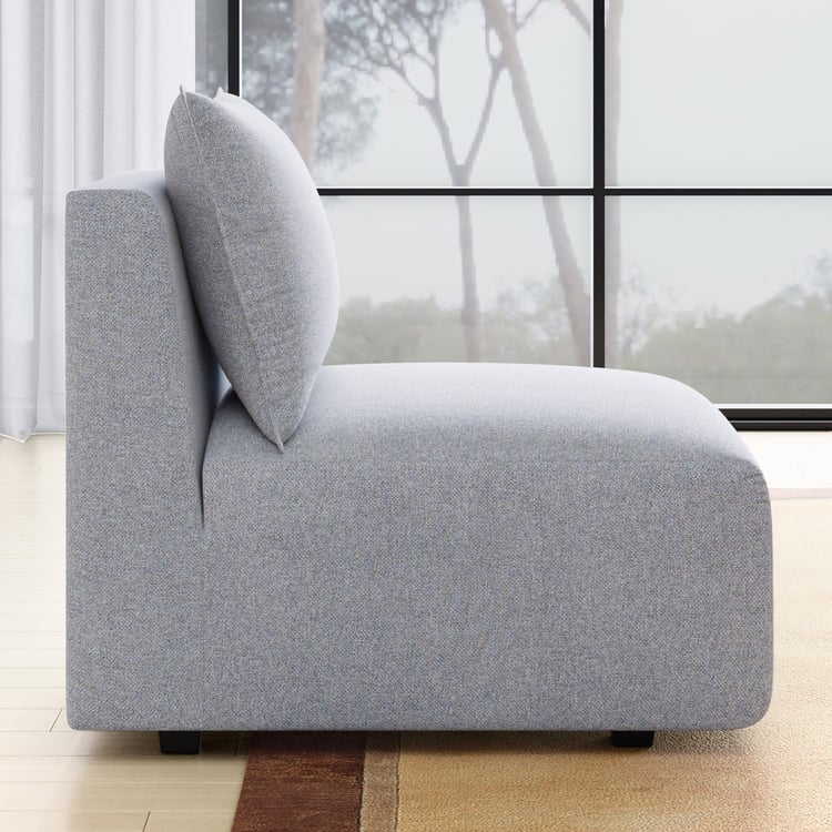 Chrono Fabric 1-Seater Armless Sofa - Grey