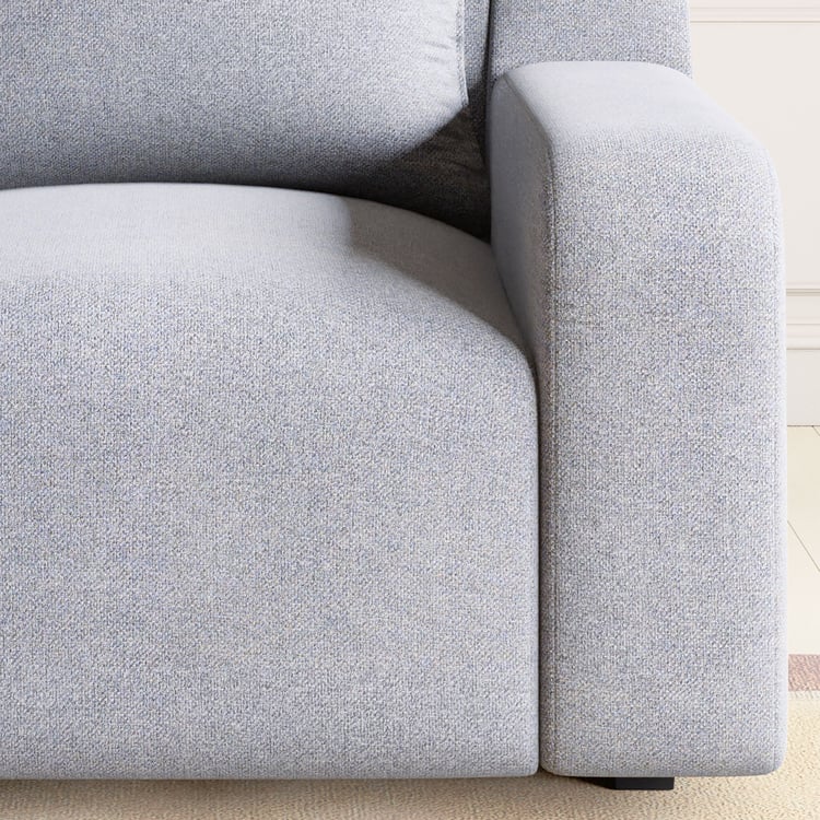 Chrono Fabric 1-Seater Right Arm Sofa - Grey