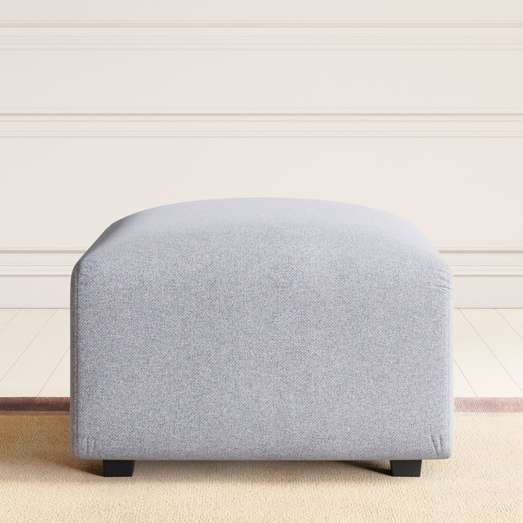 Chrono Fabric Ottoman - Grey