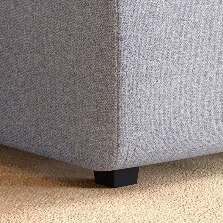 Chrono Fabric Ottoman - Grey