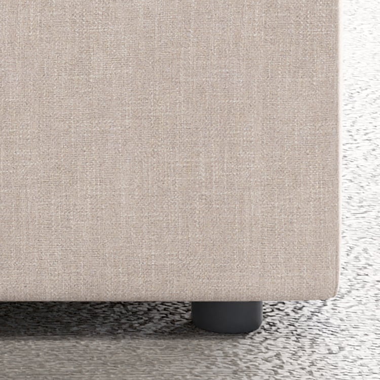 Nolan Fabric Ottoman - Beige