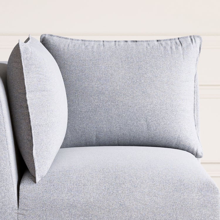 Chrono Fabric 1-Seater Wedge Sofa - Grey