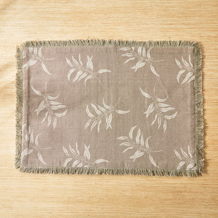 Maison Leaf Cotton Printed Placemat