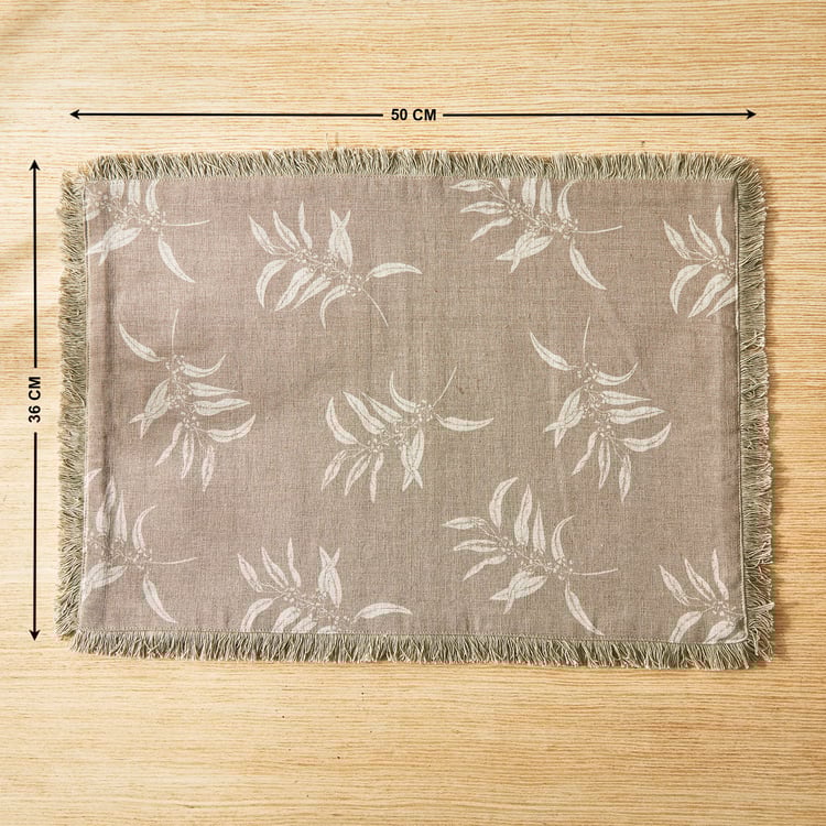 Maison Leaf Cotton Printed Placemat