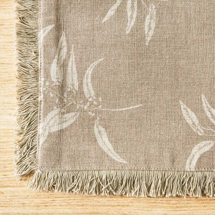 Maison Leaf Cotton Printed Placemat