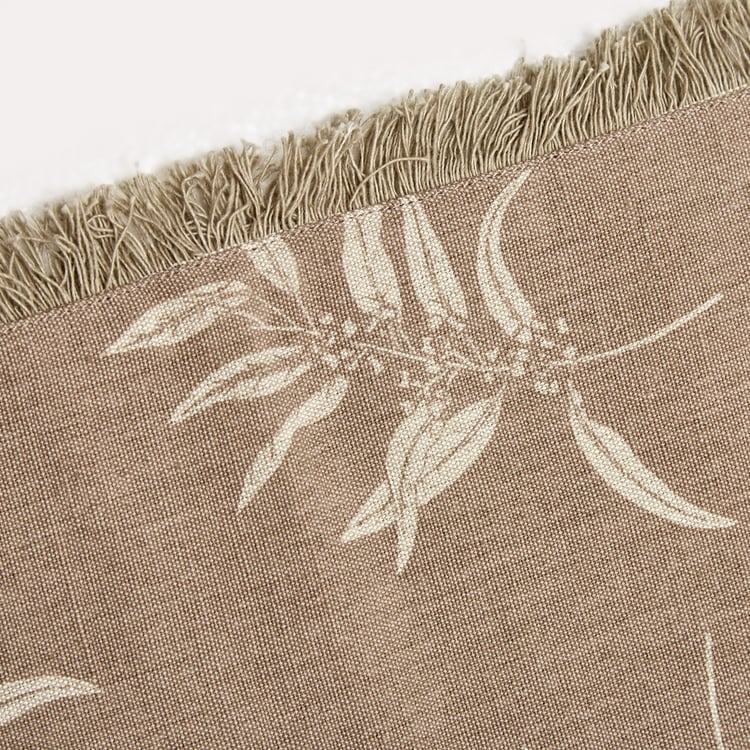 Maison Leaf Cotton Woven Table Runner