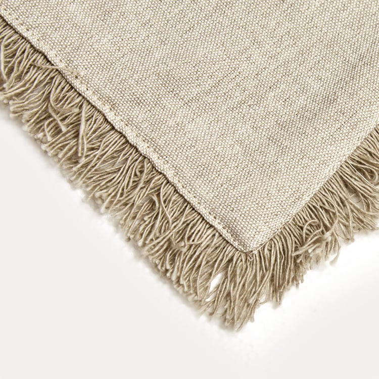 Maison Leaf Cotton Woven Table Runner