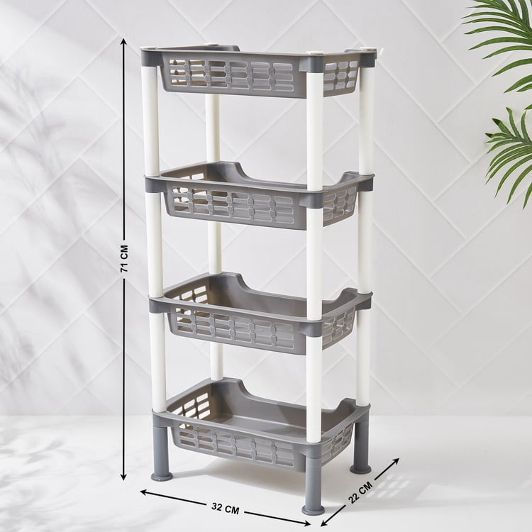 Omnia Roaster Polypropylene 4-Tier Shelf