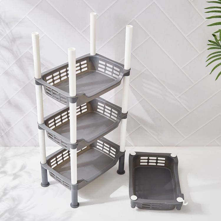 Omnia Roaster Polypropylene 4-Tier Shelf