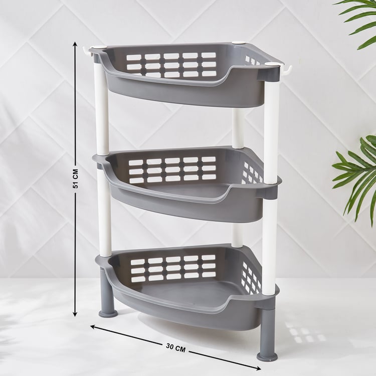 Omnia Roaster Polypropylene 3-Tier Shelf