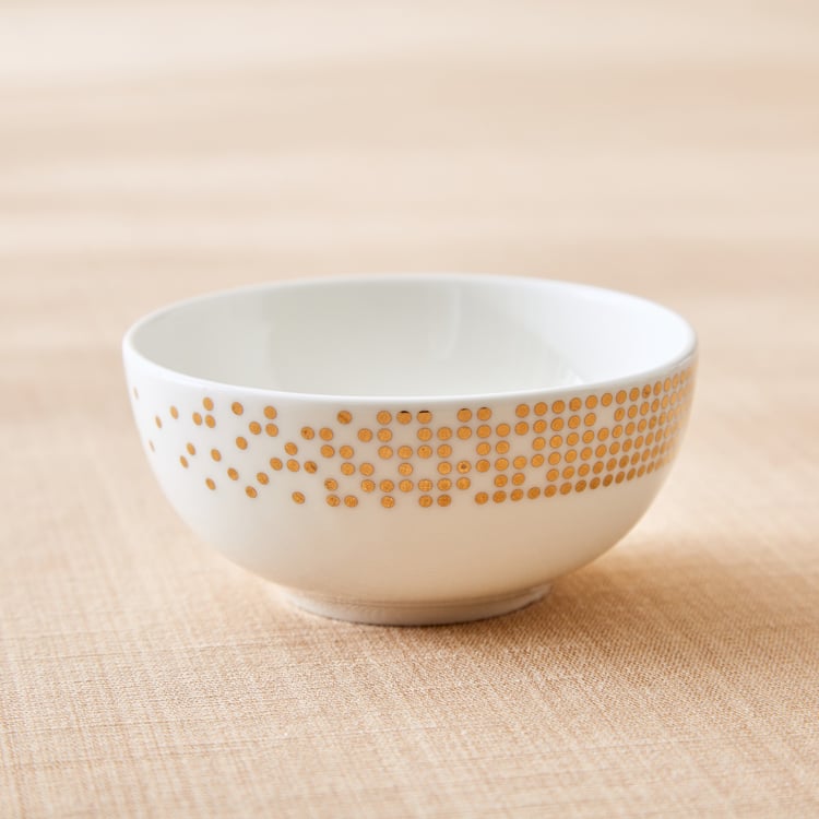 Altius Modern Radiance Bone China Printed Katori - 180ml