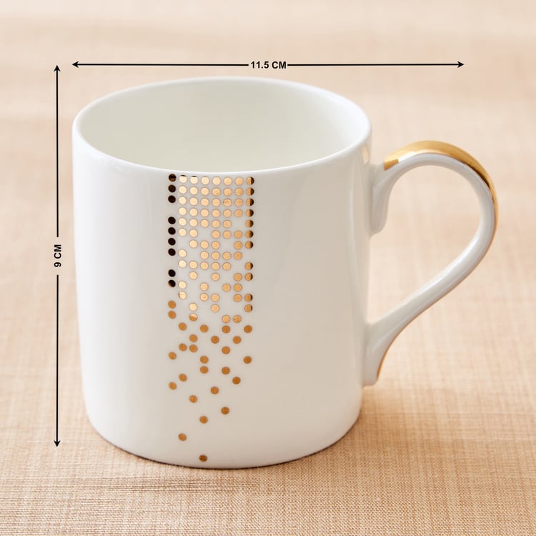 Altius Modern Radiance Bone China Printed Mug - 350ml