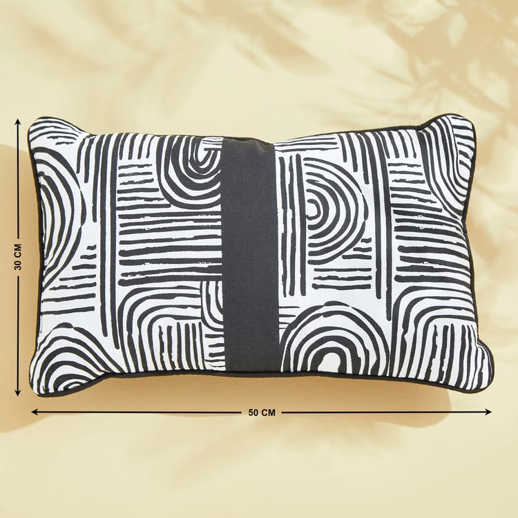 Midnight Melody Printed Filled Cushion - 50x30cm