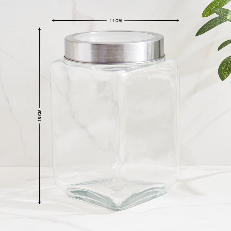 Corsica Roven Set of 4 Glass Storage Jars with Lid